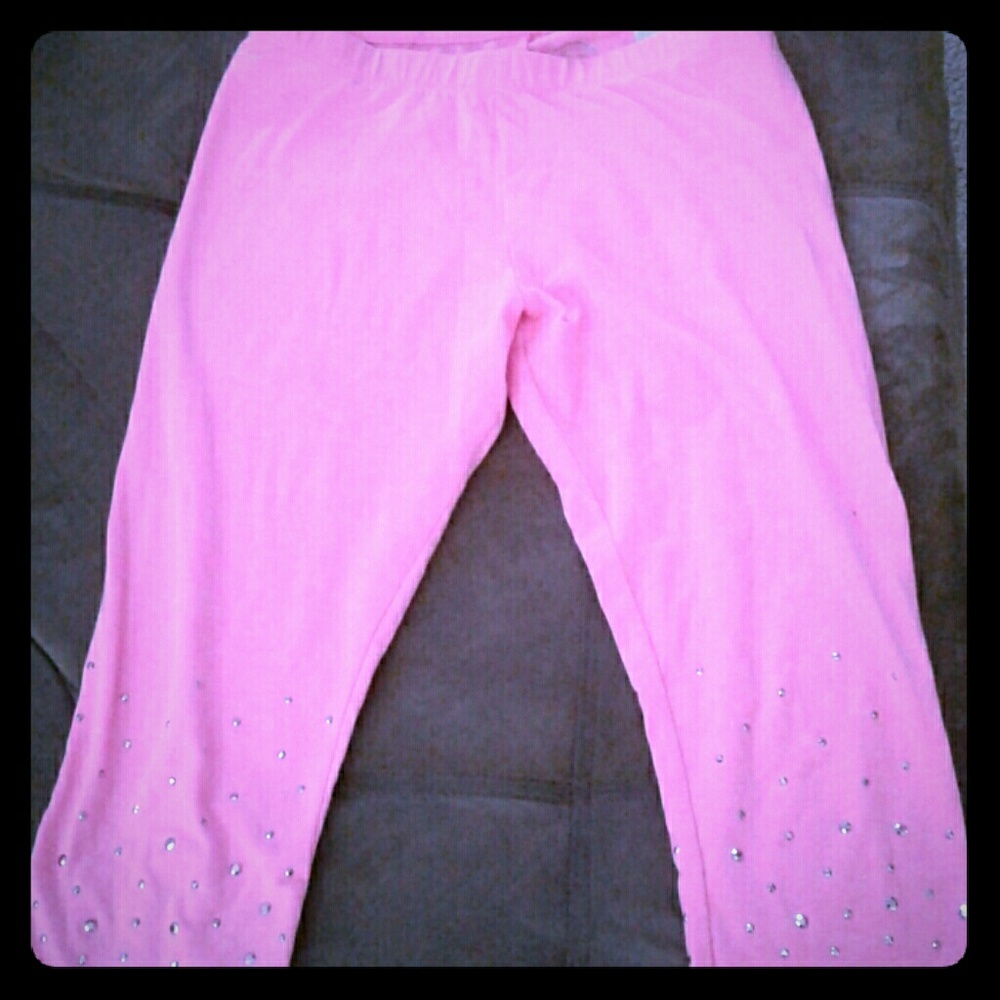 Girls pink leggings